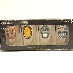 RETRO GUINNESS Glass Set of 4 LUMINARC
